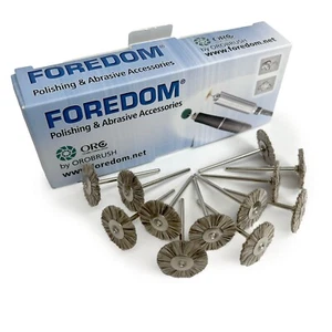 Foredom Mounted Bristle Brushes 3/32″ (2.35 Mm) Brown/White Mix – 22 mm - Picture 1 of 1