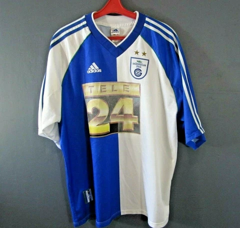 Grasshoppers Club Zurich 1999/2000 Retro Football Jersey Shirt Mens Size XL 4/5 Cover