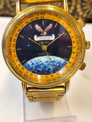 RELOJ APOLLO CUARZO ELEGANTE ESFERA JAPÓN HOMBRE COMPLETO FUNCIONANDO VINTAGE Foto 1 de 4