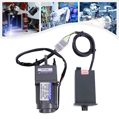 Двигатель редуктор 110 В с регулируемой скоростью с контроллером скорости и низким уровнем шума - Изображение 1 из 4