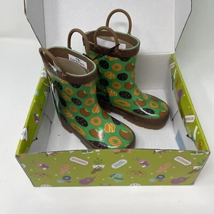 Girl Scout  Kid's Size 7 "It's Raining Cookies" Rain Boots NWT Western Chief - Picture 1 of 7