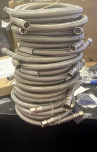 10 ELECTROLUX 5304503345 6ft STAINLESS STEEL BRAIDED ICE MAKER HOSE WATER LINE - Picture 1 of 1