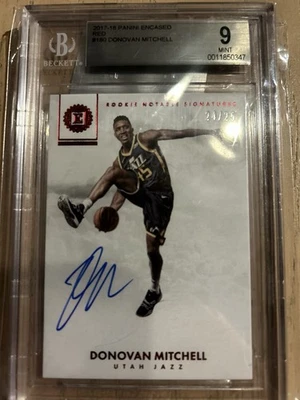 Donovan Mitchell 2017-18 Panini Encases Rookie Notable Signatures Red /25 !!!🔥 - Image 1 of 2