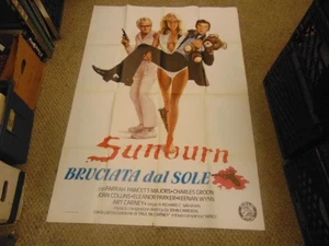 SUNBURN/ORIG. POSTER FILM ITALIANO 1P (FARRAH FAWCETT/CHARLES GRODIN) - Foto 1 di 1