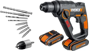 WX390.1 H3 Martello Pneumatico, Trapano E Avvitatore 20V - 2 Batterie Da 20V Da - Foto 1 di 12