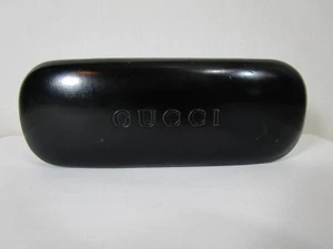 GUCCI  Authentic Sunglass case Glossy Black Hard Slim Rectangular - Picture 1 of 5