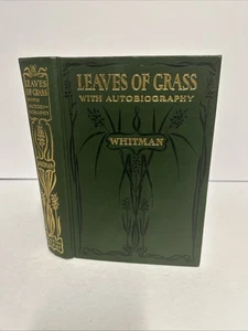 Leaves of Grass with Autobiography Walt Whitman Published by McKay 1900 Antique - Picture 1 of 16