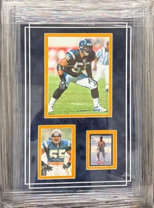 Junior Seau Chargers Hand Signed Auto Commemorative  w-Card - Card Comp Auth - Picture 1 of 1