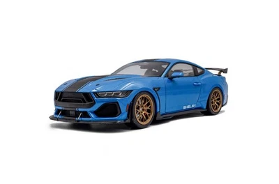 Solido 2025 Ford Shelby Mustang Super Snake Grabber Blue w Black Stripe S1813802 - Image 1 of 4