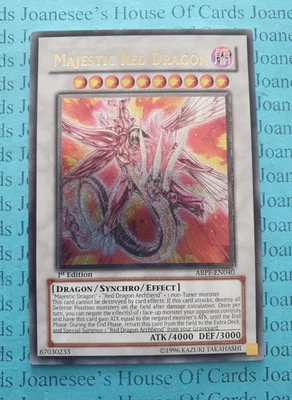ABPF-EN040 Majestic Red Dragon Ultimate Rare Yu-Gi-Oh Card 1st Edition LP - Image 1 of 4