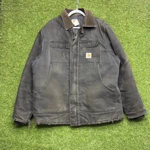 Vintage Carhartt Jacket Mens 2XL Chore Coat Distressed Workwear Hunting CQ185 - Picture 1 of 17