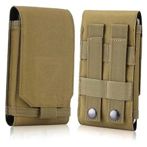 Tactical Holster Large Belt Pouch Molle Carrying Cover Case for Less 6.5" Khaki - Zdjęcie 1 z 7