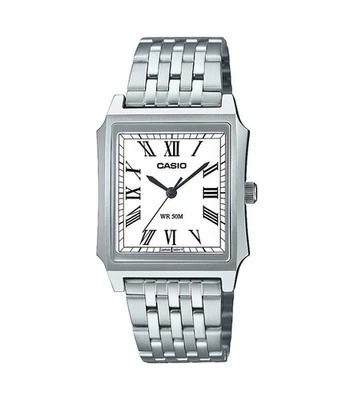 Orologio Uomo Casio MTP-B190D-7BVEF In Acciaio Con Quadrante Rettangolare - Immagine 1 di 3