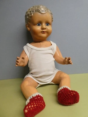 Poupée ancienne: très rare bébé Gégé "Hélios" yeux verre 56 cm. - Photo 1/4