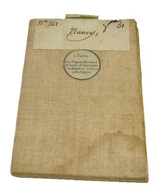 Mapa plegable grande de LINO: Nancy, Francia (c.1790), París 36"x22" Chez Vignon Foto 1 de 4