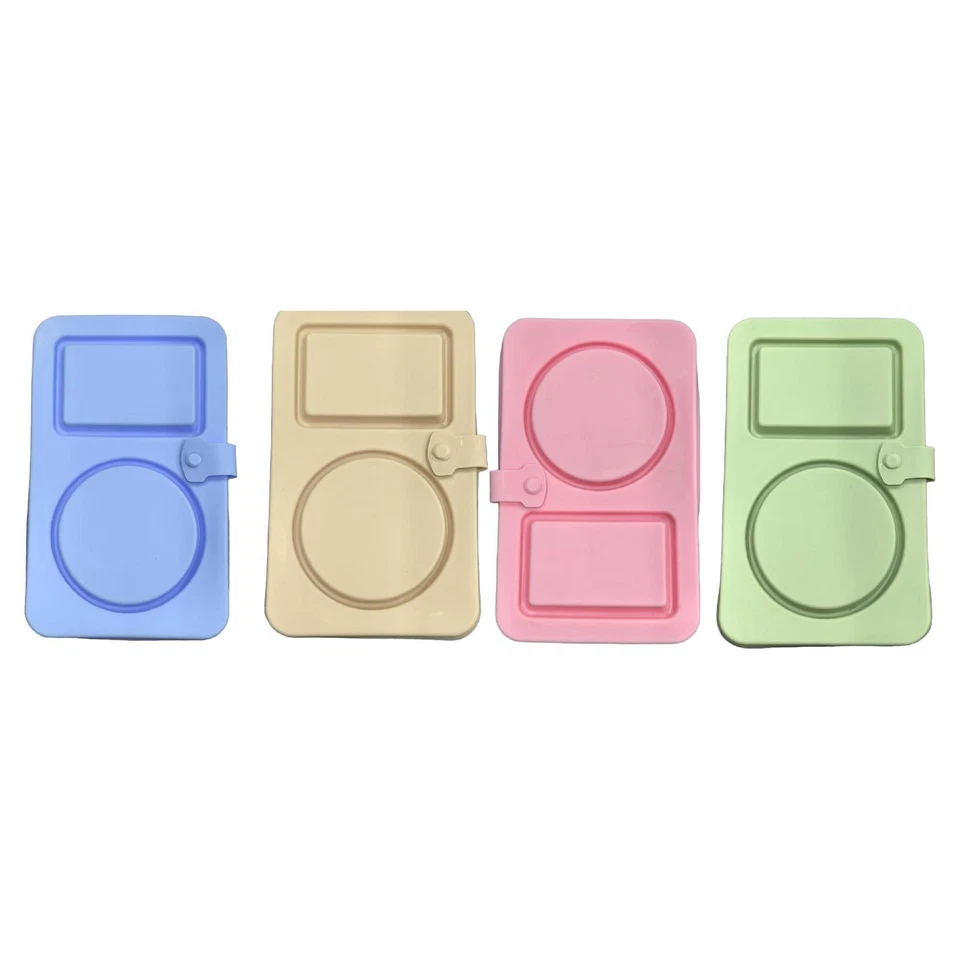Silicone Snack Container Snack Box Lightweight Compact Double Compartment Sauce - Image 1 of 1