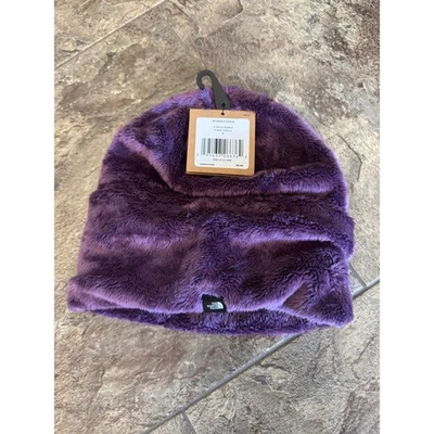 North Face Osito Beanie молодежи Junior маленький Pikes фиолетовый пушистый зимняя шляпа новый с Ярлыками - Изображение 1 из 4