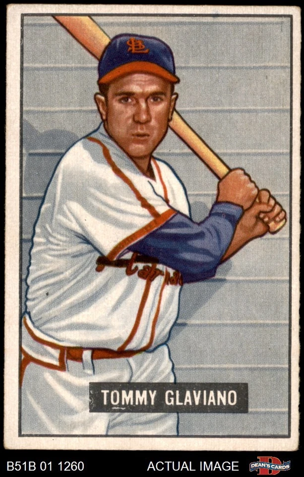 1951 Bowman #301 Tommy Glaviano Cardinals 4 - VG/EX - Image 1 of 1