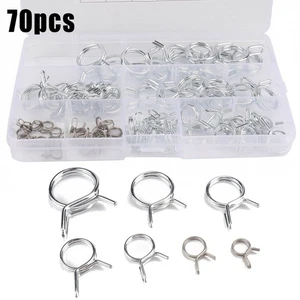 New Practical Spring clamps Motorcycles Replacement Stainless steel Automobiles - Picture 1 of 12
