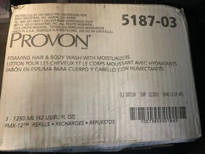 Je 3 PROVON �� Schaumendes Haar- & Körperwaschmittel mit Feuchtigkeitscremes, je 3 —1250 ml Ablaufdatum 21 - Bild 1 von 4