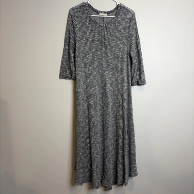 Flamingo Urban Knit Dress Size Large Women’s Navy And White  Long Goth Grunge - Image 1 of 4