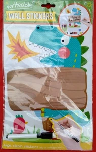 Rewritable Dinosaur Wall Stickers With Dry Wipe Pen New In Packaging - Picture 1 of 2