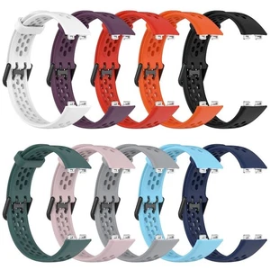 Silicone Bracelet Breathable Watchband Silicone Watch Strap for Huawei Band 8 - Picture 1 of 22