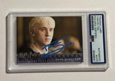 TOM FELTON SIGNED AUTO Harry Potter Half Blood Prince 2009 Draco Malfoy PSA/DNA - Image 1 of 2