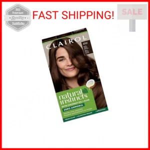Clairol Natural Instincts Demi-Permanent Hair Dye, 4W Dark Warm Brown Hair Color - Picture 1 of 2