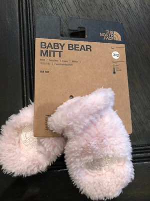 Guante de oso bebé The North Face talla XXS rosa nuevo con etiquetas Foto 1 de 3