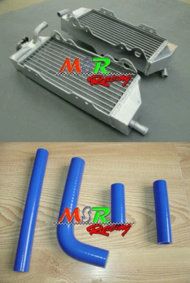 Radiador de aluminio y manguera de silicona AZUL para YAMAHA YZ400F 1998 1999 2000 Foto 1 de 4