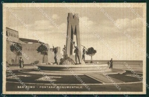 Imperia Sanremo Fontana Monumentale Cartolina ZG2850 - Imagen 1 de 2