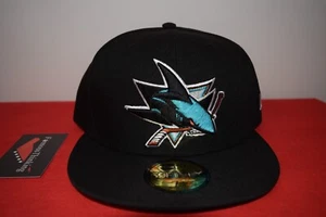 NHL New Era San Jose Sharks Fitted Hat 59Fifty Hockey Cap Topperz Hatclub - Picture 1 of 8