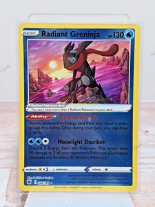 Juego de cartas coleccionables Pokémon Radiant Greninja 046/189 Astral Radiant Rariant Rare - Imagen 1 de 2