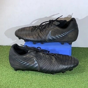 Botines de fútbol Nike Tiempo negros para hombre ~Talla 13 - Imagen 1 de 23