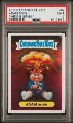 2013 Topps Garbage Pail Kids Chrome Series 1 CS1 ADAM BOMB 8a PSA 9 Mint GPK - Image 1 of 2