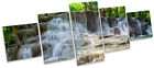 Beautiful Waterfall Landscape MULTI CANVAS WALL ART Box Frame Print