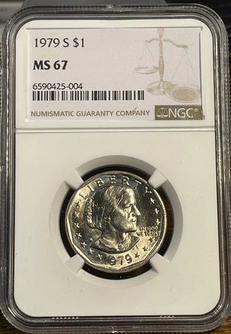 1979-S $1 Susan B. Anthony Dollar Superb NGC MS-67 Rarity R5 147/8 High-Grades Cover