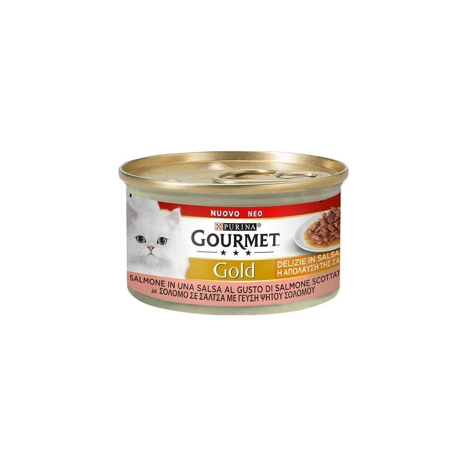 Gold Delizie in Sauce Nassfutter für Katzen mit Lachs 85 g - Bild 1 von 1