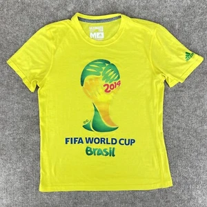 Brasilien Team Adidas FIFA World Cup Erwachsene M Shirt 2014 Tee Futbol Brasilien Fußball - Bild 1 von 11