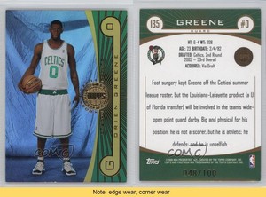 2005-06 Topps First Row Gold /100 Orien Greene #135 Rookie RC