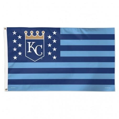 Kansas City Royals Stars and Stripes 3x5 House Flag [NEW] Sign Fan Wall Man Cave - Image 1 of 1
