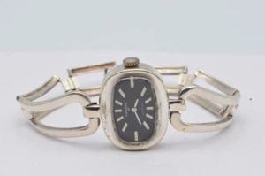 SILBER DAMEN UHR 935 SILBER 20MM HANDAUFZUG VINTAGE RAR ARMBANDUHR 5 - Bild 1 von 3