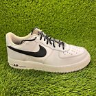 Nike Air Force 1 Low Mens Size 10 White Black Athletic Shoes Sneakers 488298-158