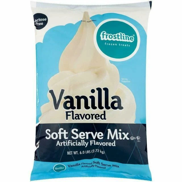 Frostline Vanilla Soft Serve Ice Cream Mix, 6lbs (CB2849)