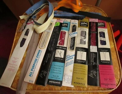 LOTE DE 15 CREMALLERAS DE VESTIDO COLORIDAS NUEVAS DE COLECCIÓN AÑOS 70 Foto 1 de 4