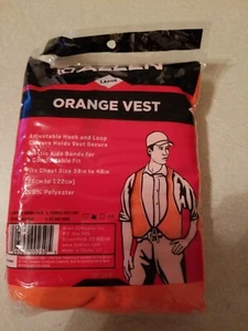 NEW Allen Cases Adult Safety Vest, Chest 38" to 48", Orange FREE SHIPPING - Picture 1 of 5