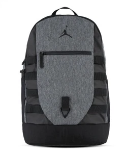 Nike Air Jordan Sport Backpack Black Gray Travel School Men 9A0692 GEH New - Picture 1 of 6