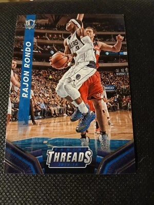 2014 RAJON RONDO PANINI THREADS NBA CARD #158 DALLAS MAVERICKS BOSTON CELTICS  - Image 1 of 2