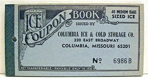 Vintage Columbia Mo Ice Gutscheinheft unbenutzt 40 Med Tasche Coupon alter Ladenbestand - Bild 1 von 2